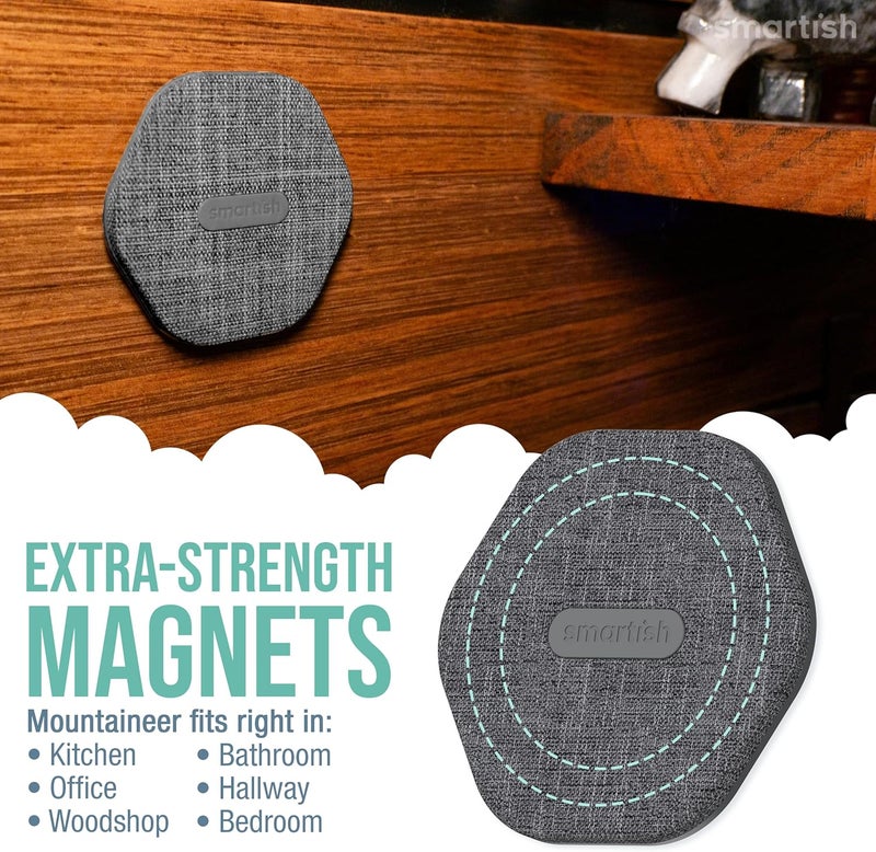 Smartish ® MagSafe Mountaineer Wall Mount - Compatible with Apple iPhone 17/16/15/14/13 - Magnetic Stick on Adhesive Phone Holder - Extra Strength Magnet for Apple Accessories - No. 2 Pencil Gray - Image 2